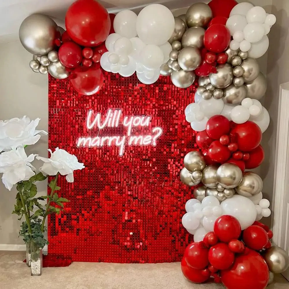 Shimmer Wall Backdrop Panels – Sequin Party Decorations for Weddings, Birthdays, and Events