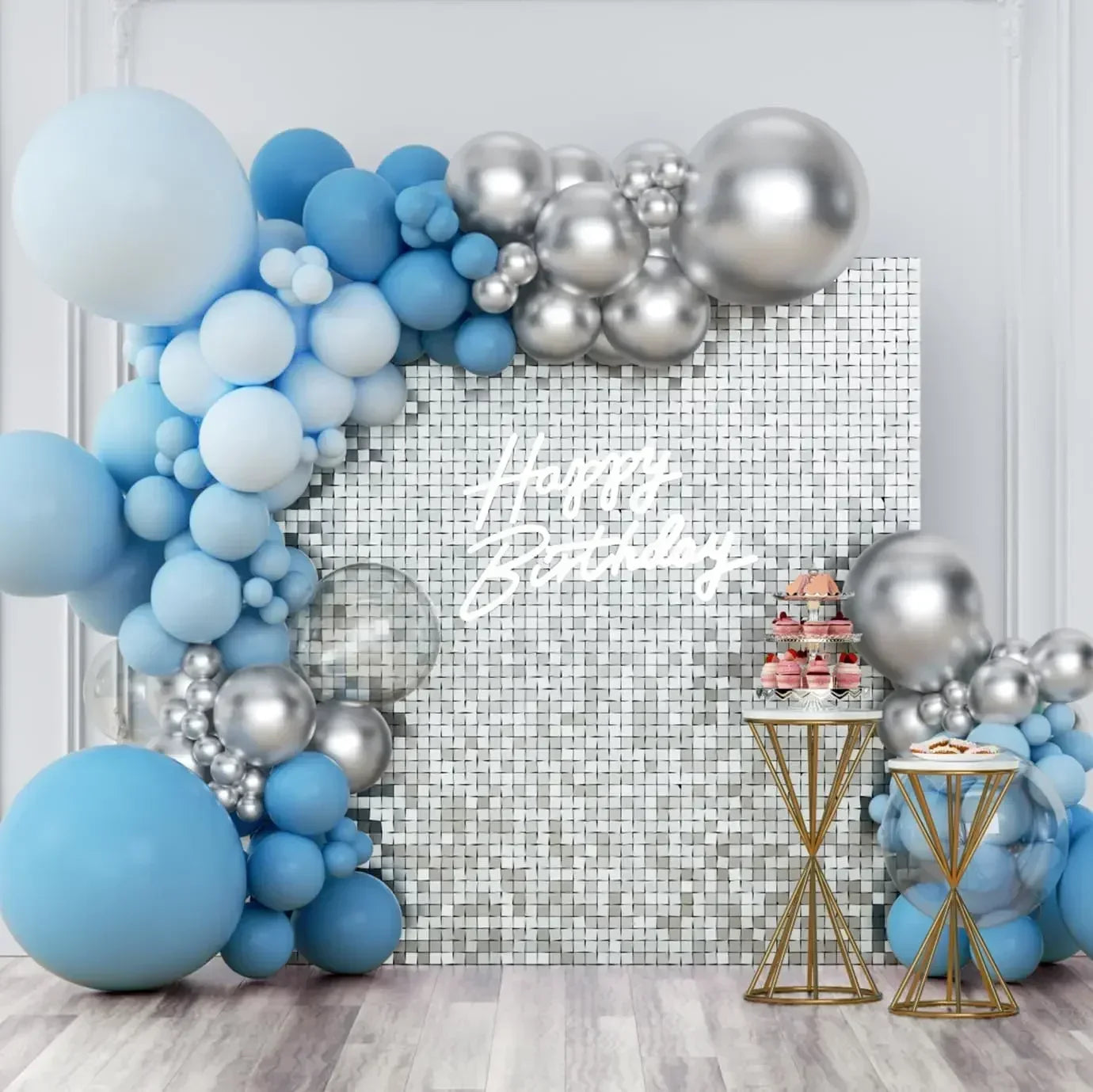 Shimmer Wall Backdrop Panels – Sequin Party Decorations for Weddings, Birthdays, and Events